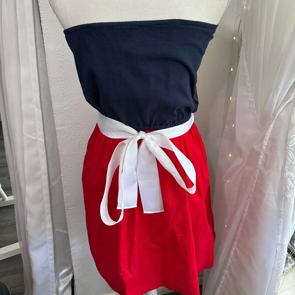 ❤️💙 NFL New England Patriots tube top dress size Small - Picture 6 of 8